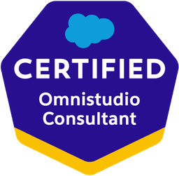 Salesforce Certified OmniStudio Consultant badge