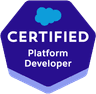 Salesforce Certified Platform Developer I badge
